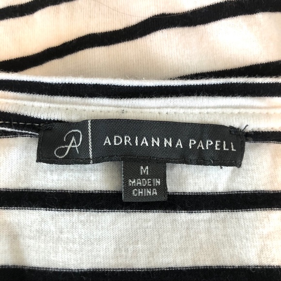 Adrianna Papell Cotton Ruffle Sleeve Dress - Picture 3 of 4